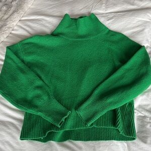 a new day Kelly Green Mock Neck Sweater